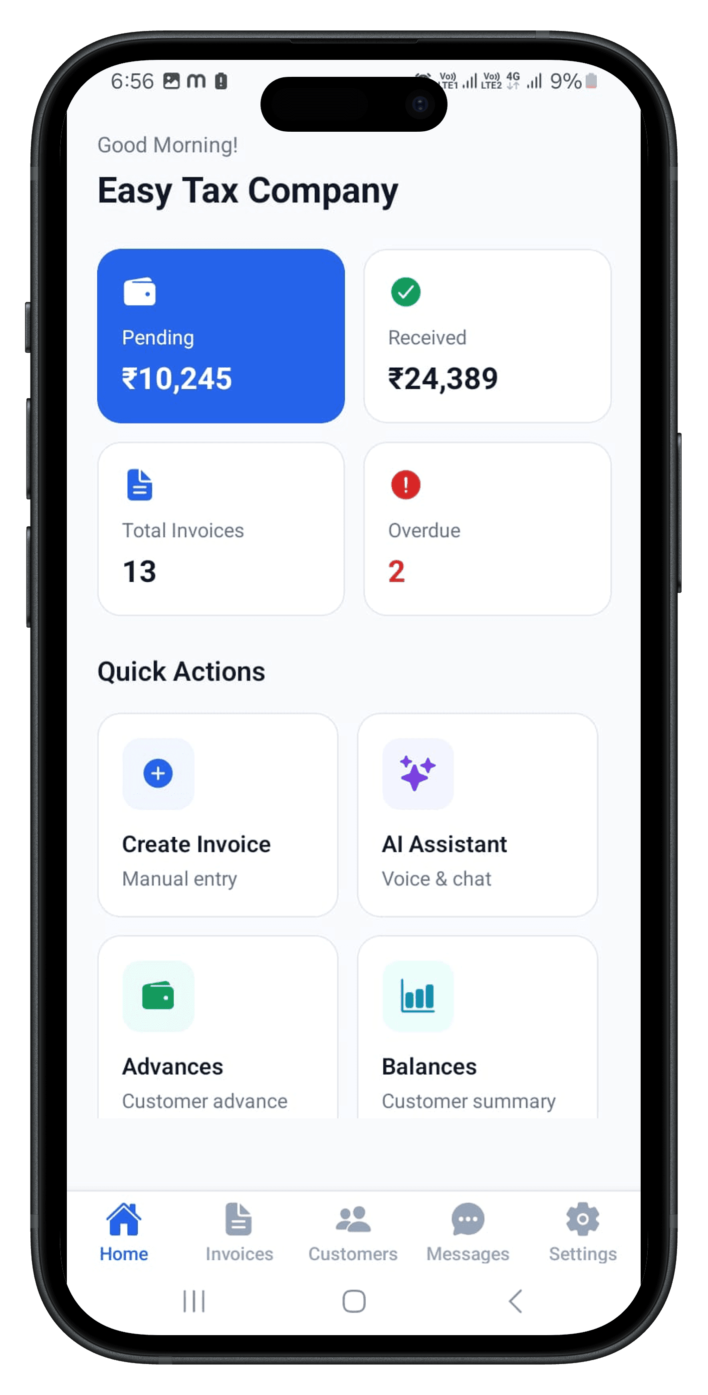 BillDeskair mobile app screenshots